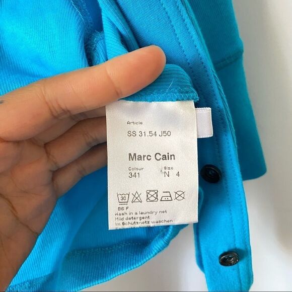 MARC CAIN SPORTS Cropped Button Front Top - Picture 7 of 11